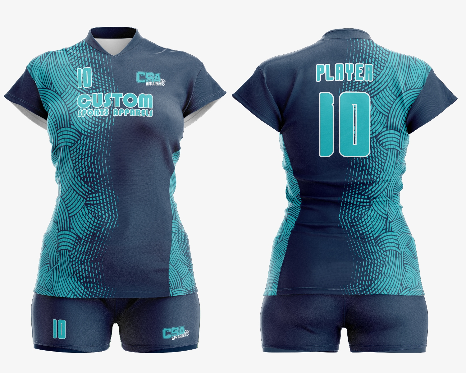 Full Sublimated Volleyball Team Uniform